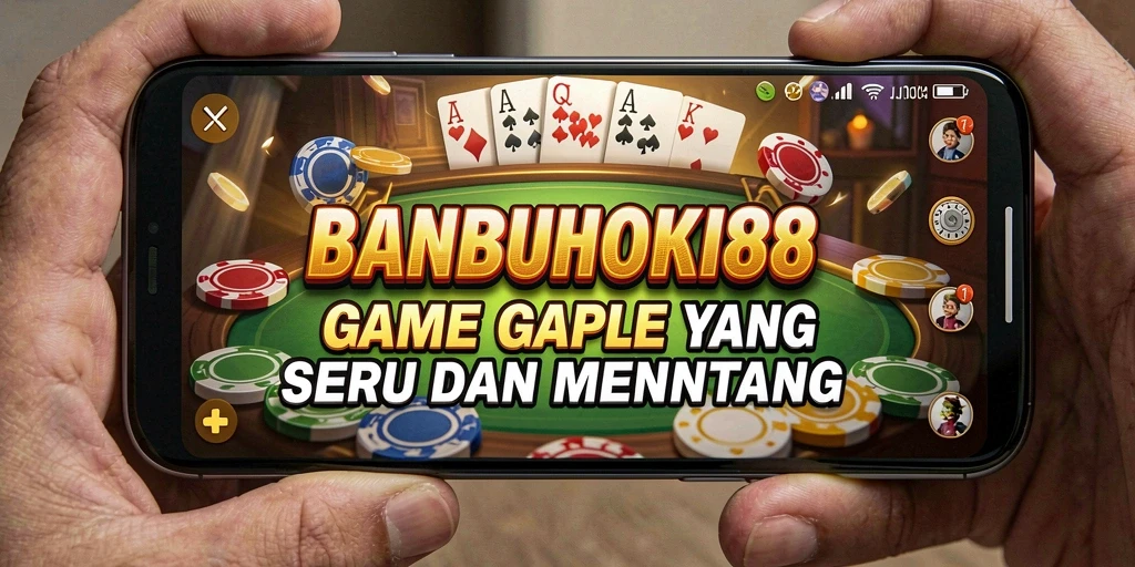 Screenshot menunjukkan serunya gameplay Gaple di BANBUHOKI88.