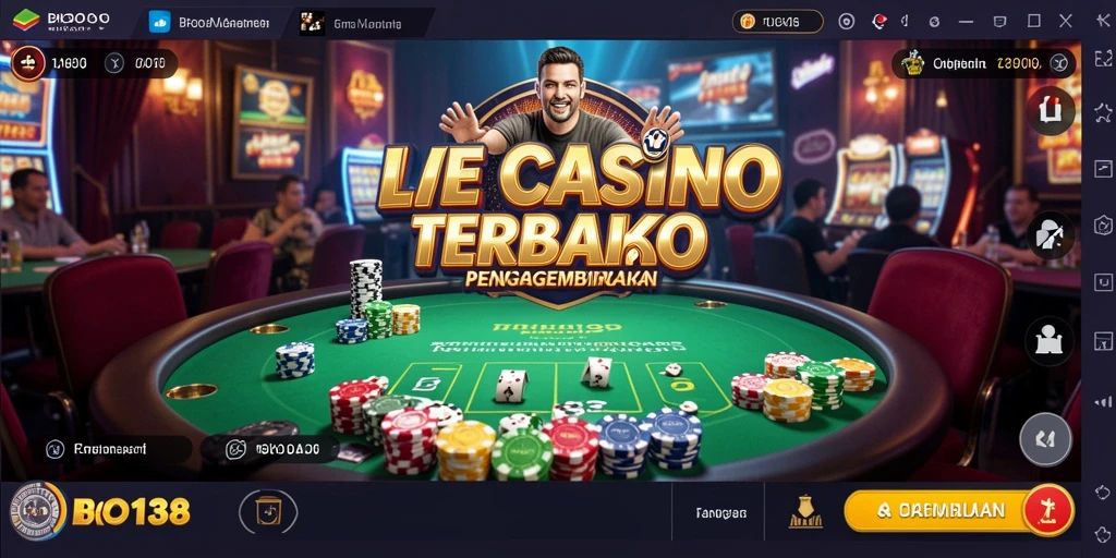 Tampilan gameplay Live Casino yang memukau dan interaktif.