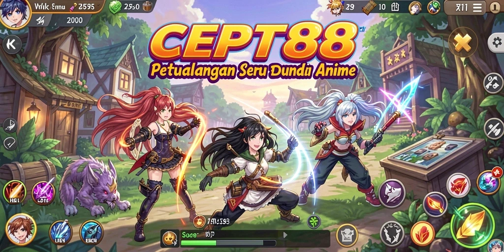 Gameplay seru dengan karakter anime terkenal di CEPAT88.