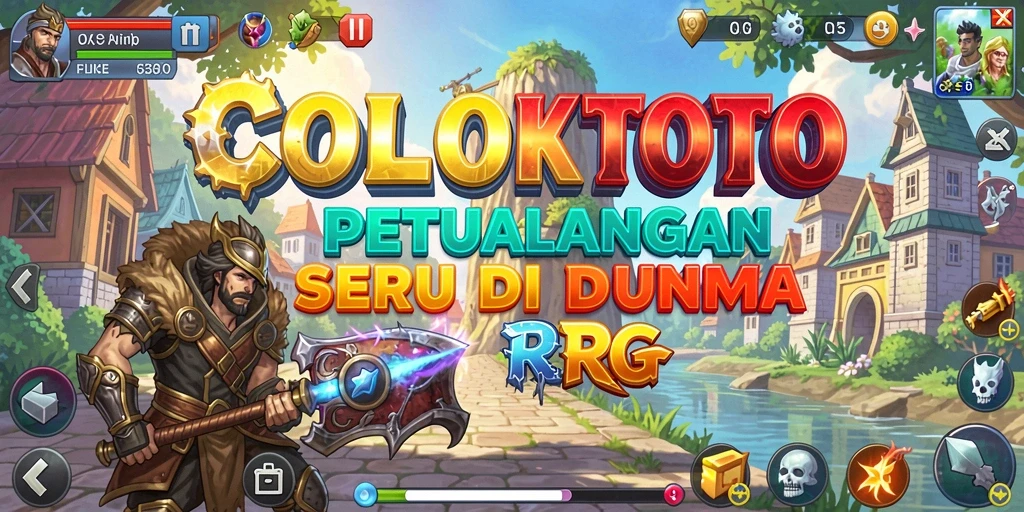 Screenshot gameplay COLOKTOTO yang menampilkan karakter beraksi di dunia RPG.