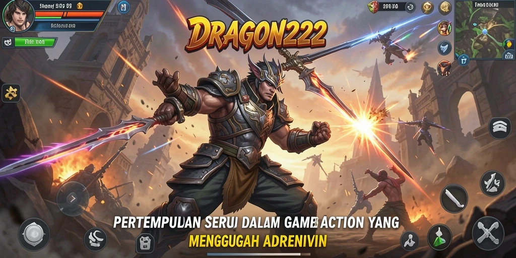 Tampilan gameplay seru dan mendebarkan dari DRAGON222.
