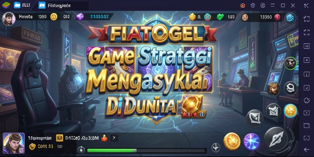 Tampilan gameplay menarik dari FIATOGEL yang menampilkan strategi dinamis.