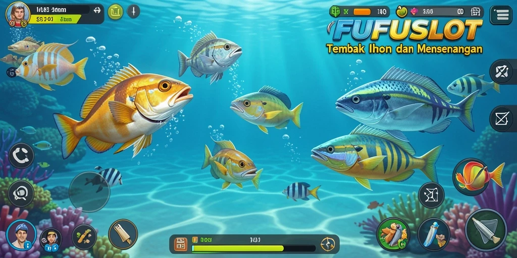 Gameplay seru dengan berbagai ikan untuk ditembak di FUFUSLOT.