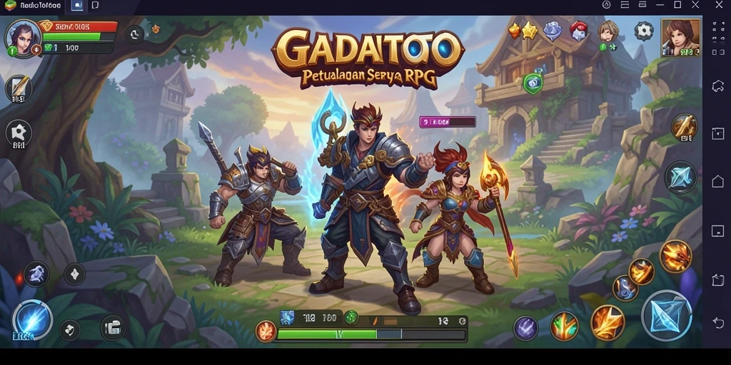 Tampilan gameplay GADAITOTO yang menakjubkan dalam dunia RPG.