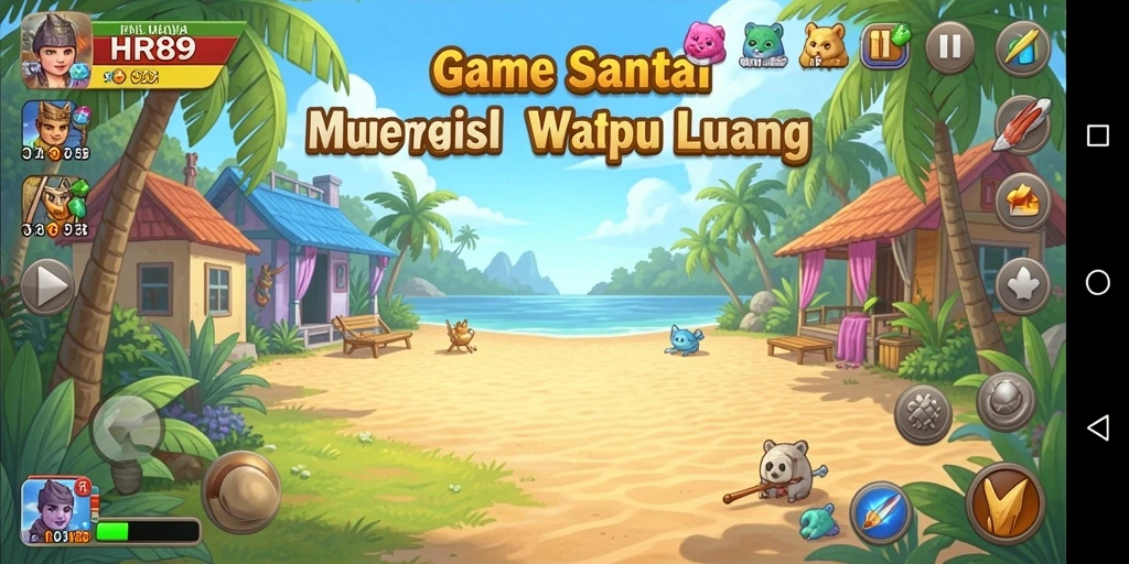 Tangkapan layar utama dari HR89 menampilkan gameplay yang penuh warna dan menyenangkan.