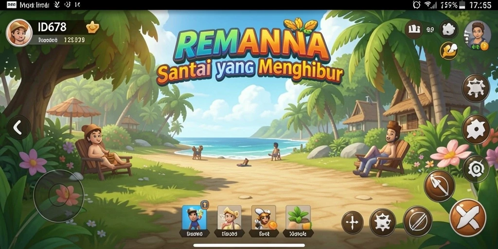 Tampilan screenshot ID678 yang menampilkan gameplay santai dan menghibur.