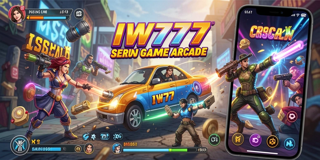 Screenshot IW777 menampilkan gameplay arcade yang seru dan menantang.