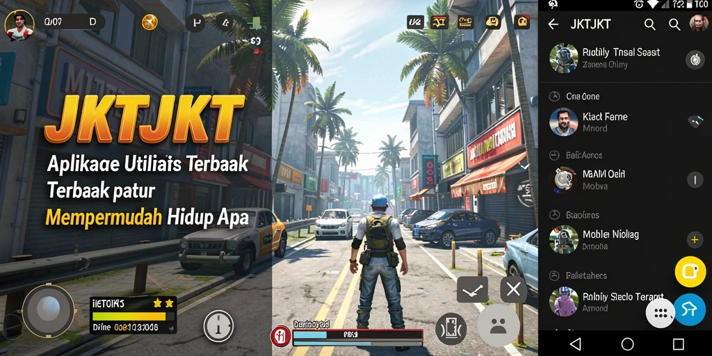 Tampilan antarmuka JKTJKT yang intuitif dan user-friendly.