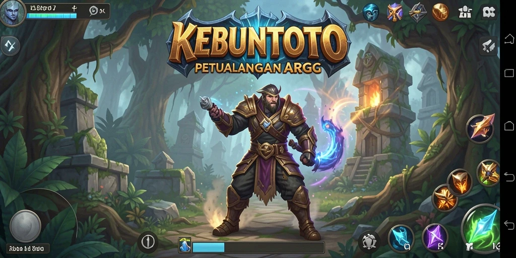 Tampilan gameplay KEBUNTOTO yang mengesankan dalam aksi ARPG.