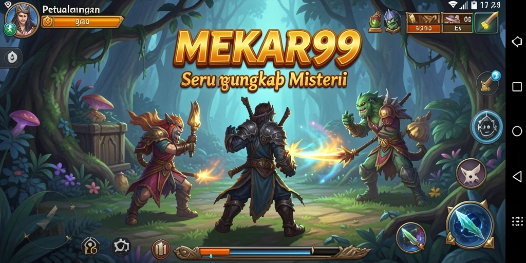 Tangkapan layar dari gameplay <strong>MEKAR99</strong>, menampilkan petualangan mendebarkan.