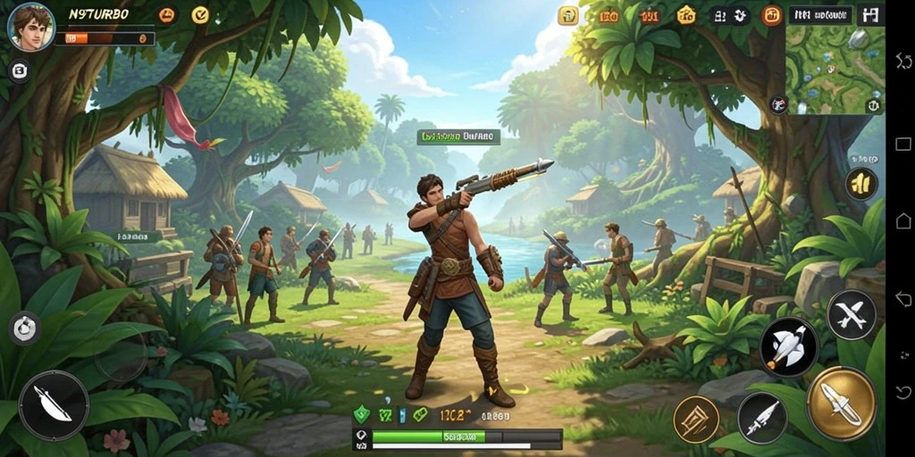 Tampilan menakjubkan N9TURBO dengan gameplay petualangan yang seru.