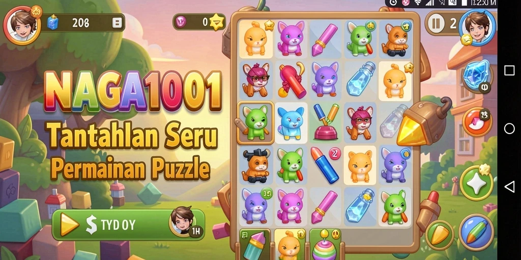 Tampilan gameplay menantang dalam NAGA1001 yang menarik.