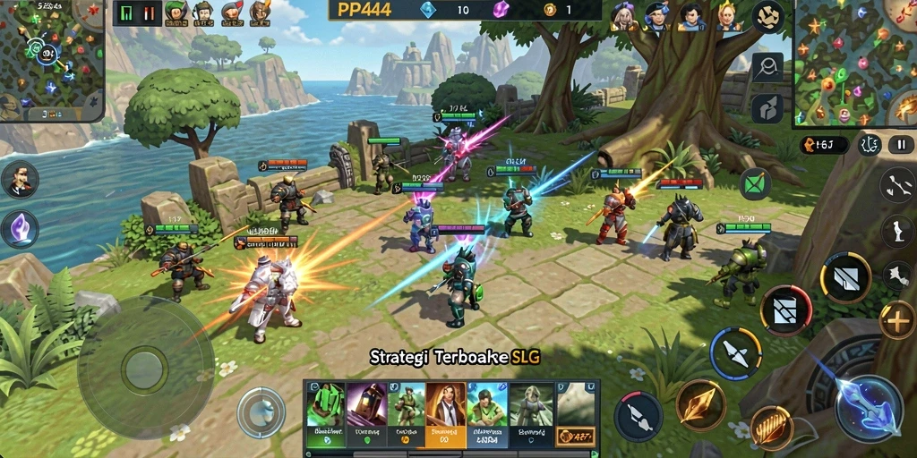 Tampilan gameplay <strong>PP444</strong> yang menarik dengan pertempuran strategis.