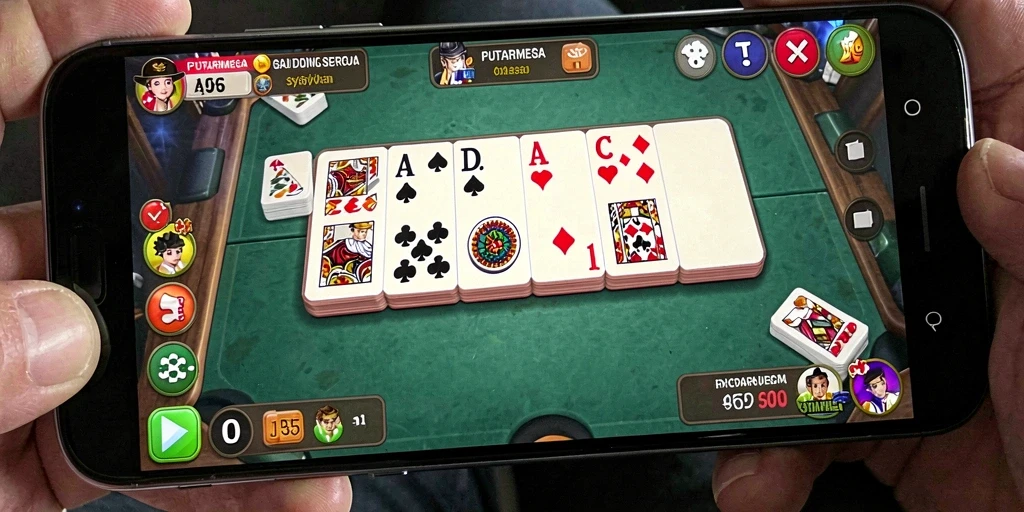Tampilan gameplay seru dari PUTARMEGA dengan Domino yang menantang.