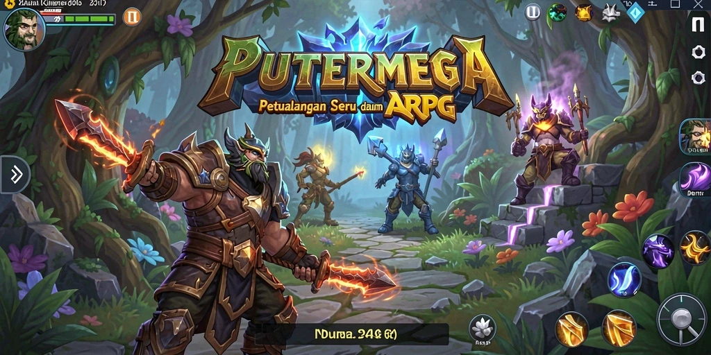 Screenshot dari gameplay seru di PUTERMEGA dengan aksi ARPG yang mendebarkan.