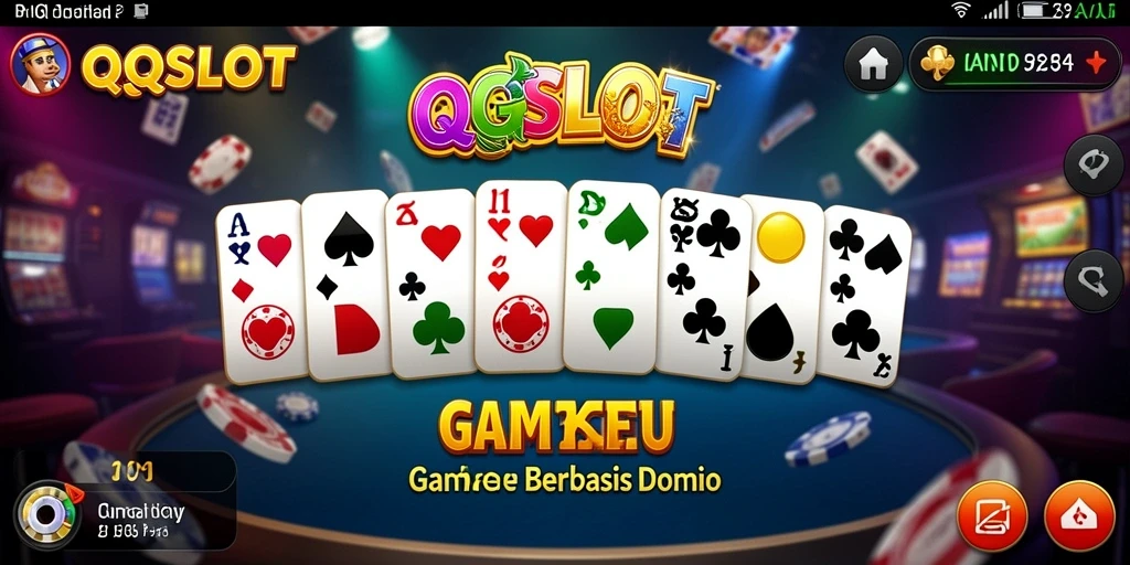 Tampilan gameplay seru dari QQSLOT saat bermain Domino.
