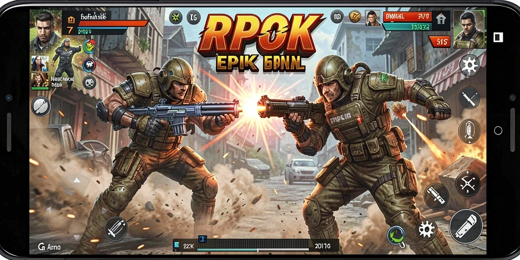 Tampilan gameplay RPOK yang mendebarkan dan menakjubkan.