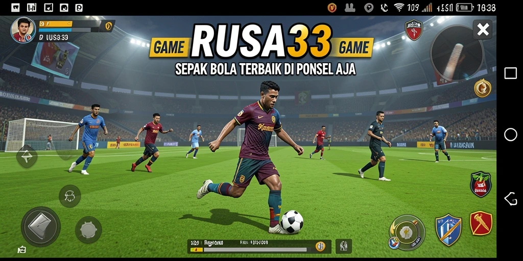 Tangkapan layar gameplay RUSA33 menunjukkan aksi pertandingan yang mendebarkan.