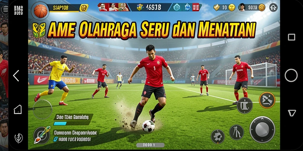 Screenshot SIAP108 menampilkan aksi olahraga yang seru dan grafis yang memukau.