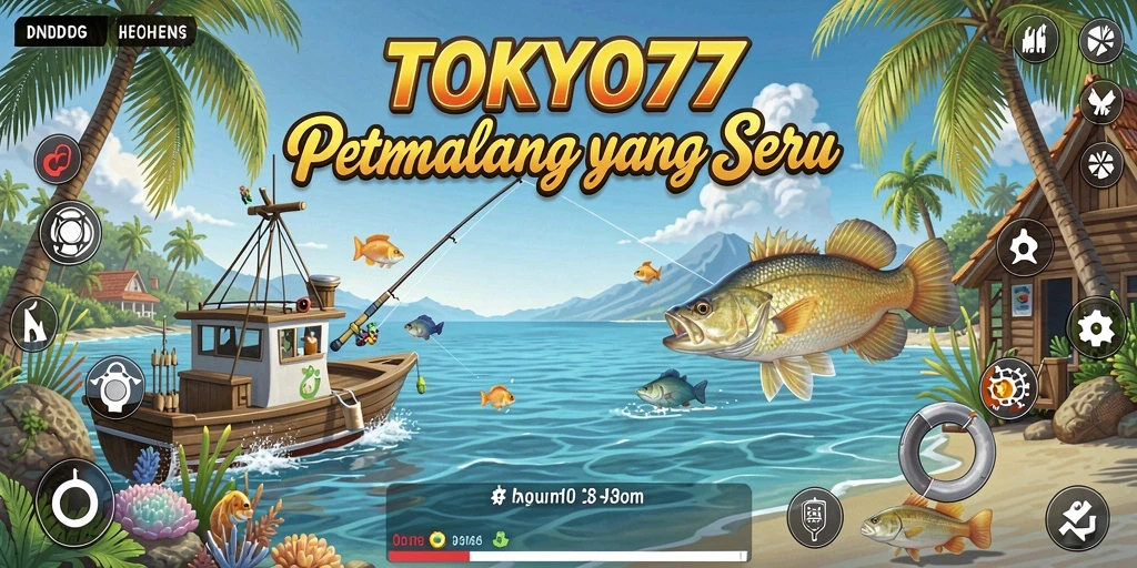 Tampilan gameplay TOKYO77 yang seru saat memancing.